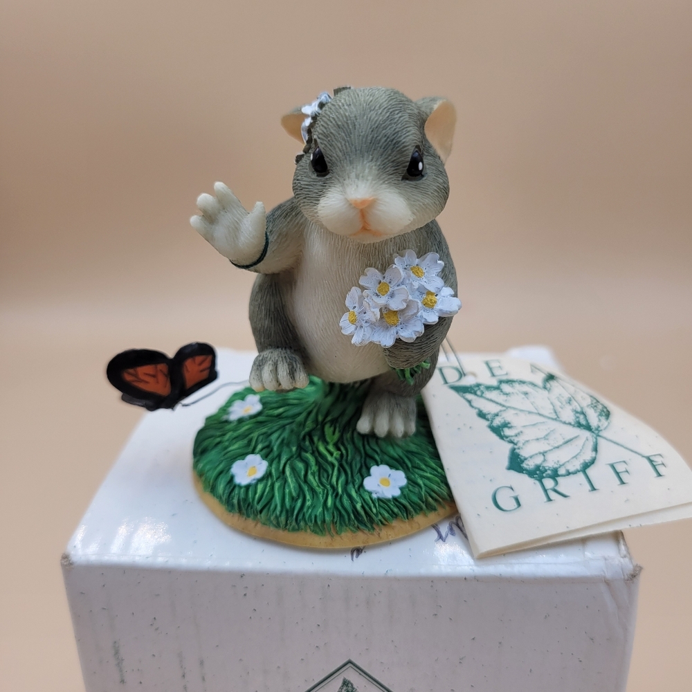 CHARMING TAILS by FITZ & FLOYD 1997 MAID of HONOR #82/102, ORIG BOX, MINT